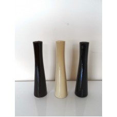 Small 20cm Porcelain Bud Vase In Black Coffee Or Cream for artificial stems    291790336547